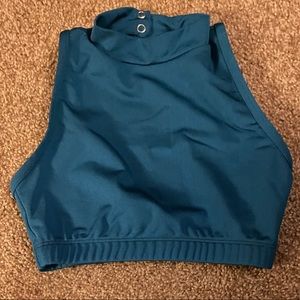 Teal Mariia dance top and briefs LC